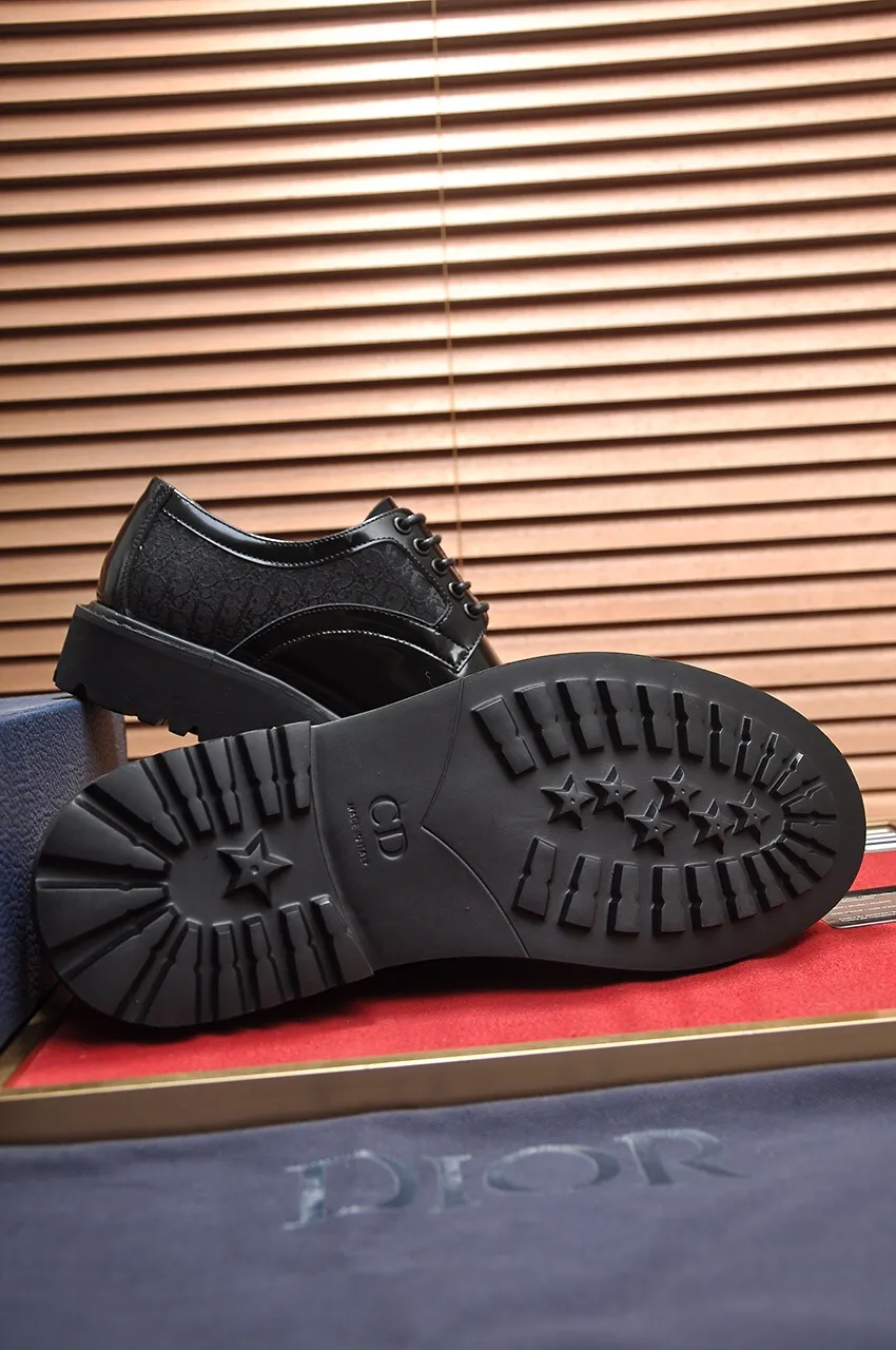 Men's shoes 💰560💶[Dior] (cowhide lining) Dior original 1:1 high quality factory, imported original materials, imported original cowhide, water-dyed cowhide lining, original TPU outsole, code number: 38-44